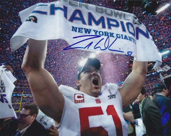 Autographed ZAK DEOSSIE 8X10 New York Giants photo