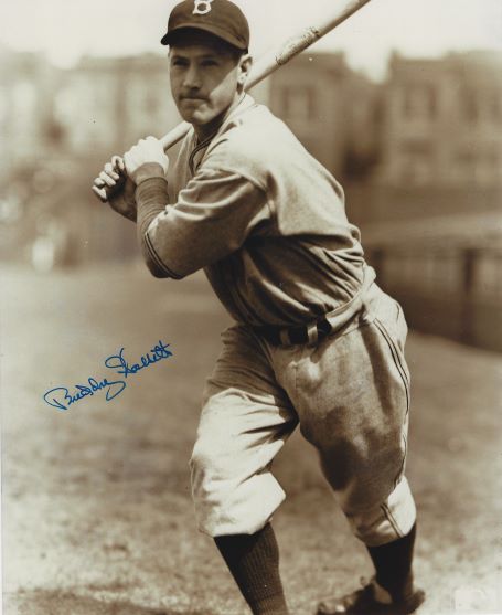 AUTOGRAPHED BUDDY HASSETT 8x10 Brooklyn Dodgers photo