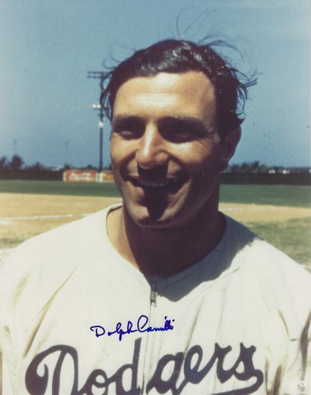 AUTOGRAPHED DOLPH CAMILLI 8x10 Brooklyn Dodgers photo
