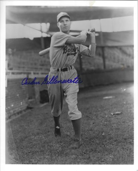 AUTOGRAPHED CARDEN GILLENWATER 8x10 Brooklyn Dodgers photo