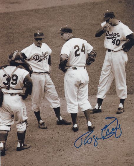 AUTOGRAPHED ROGER CRAIG 8x10 Brooklyn Dodgers photo