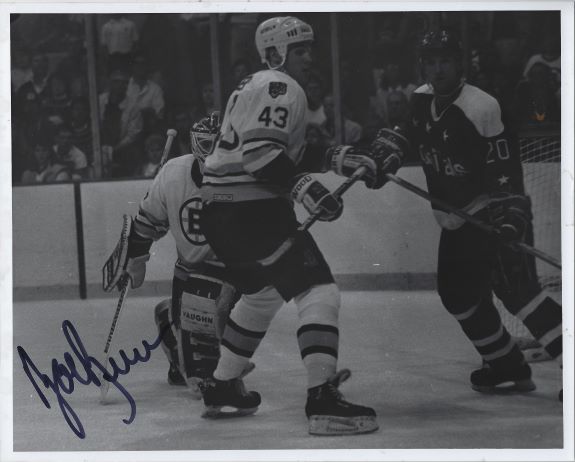 Autographed BOB BEERS 8X10 Boston Bruins Photo