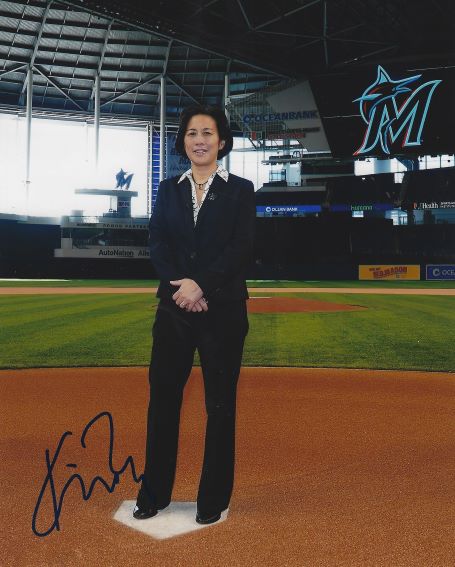 AUTOGRAPHED KIM NG 8x10 Florida Marlins Photo
