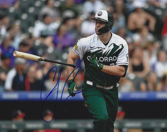 AUTOGRAPHED C.J. CRON 8X10 Colorado Rockies Photo