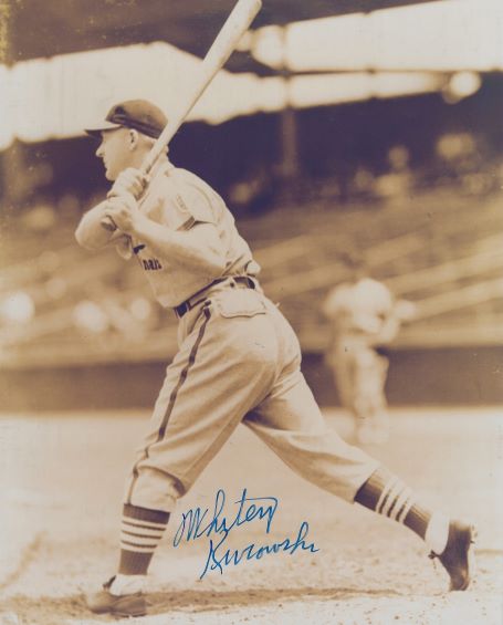 AUTOGRAPHED WHITEY KUROWSKI 8x10 St. Louis Cardinals photo