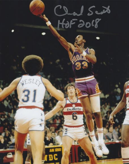 Autographed CHARLIE SCOTT "HOF 2018" 8X10 Phoenix Suns photo