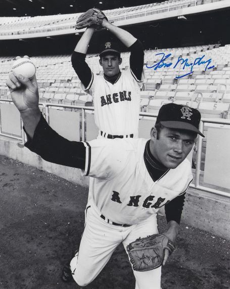 AUTOGRAPHED TOM MURPHY 8x10 California Angels Photo