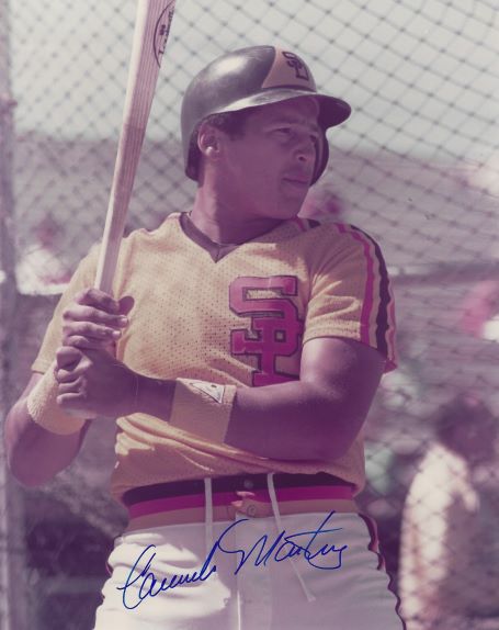 AUTOGRAPHED CARMELO MARTINEZ 8X10 San Diego Padres photo