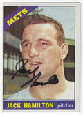 Autographed JACK HAMILTON New York Mets 1966 Topps Card