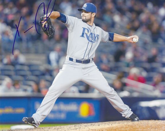 Autographed  XAVIER CEDENO 8X10 Tampa Bay Rays Photo