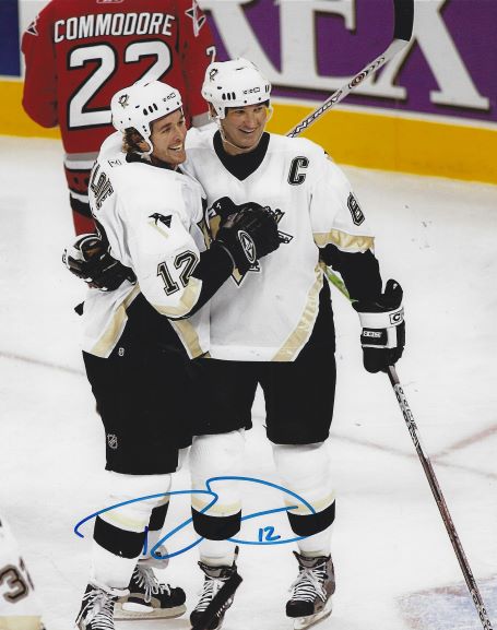 Autographed RYAN MALONE 8x10 Pittsburgh Penguins Photo