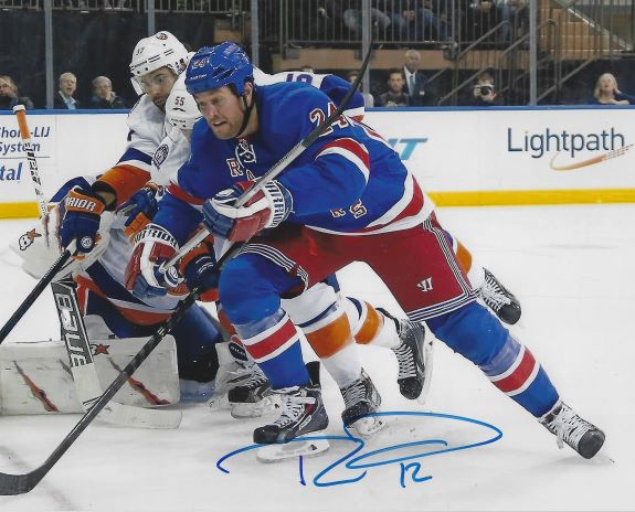 Autographed RYAN MALONE 8x10 New York Rangers Photo