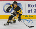 Autographed RYAN MALONE "4 Hat Tricks" 8x10 Pittsburgh Penguins Photo