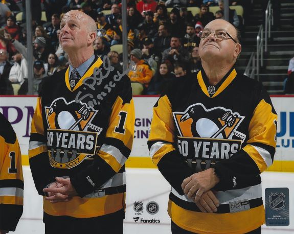 Autographed CRAIG PATRICK "91,92 SC Champs" 8X10 Pittsburgh Penguins Photo