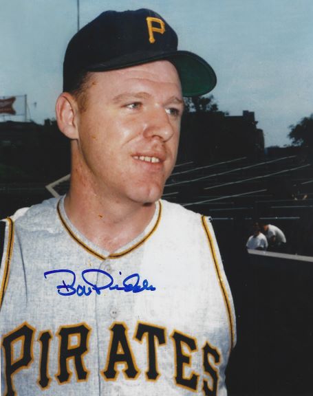 AUTOGRAPHED  BOB PRIDDY 8x10 Pittsburgh Pirates Photo