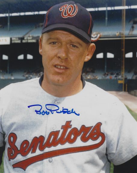 AUTOGRAPHED BOB PRIDDY 8x10 Washington Senators Photo