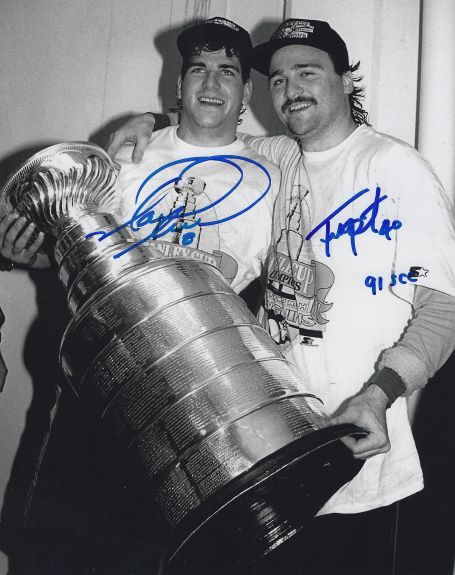 Autographed MARK RECCHI and FRANK PIETRANGELO 8X10 Pittsburgh Penguins Photo