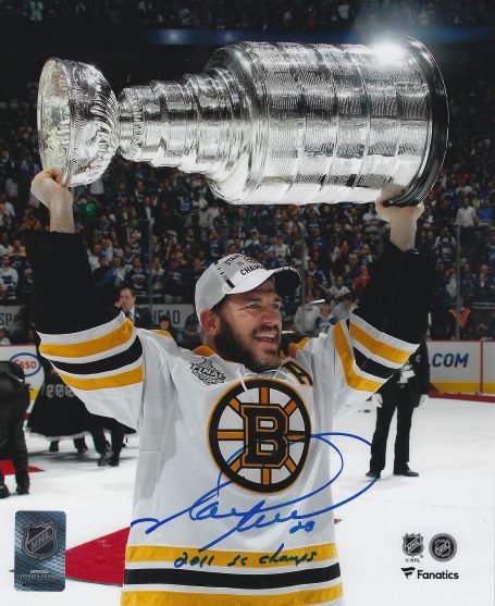 Autographed MARK RECCHI "2011 Stanley Cup" 8X10 Boston Bruins  Photo