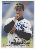 Autographed  HAROLD BAINES Chicago White Sox 1997 Fleer Card