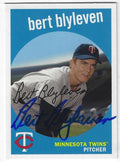 Autographed BERT BLYLEVEN Minnesota Twins 2018 Topps Archives Card