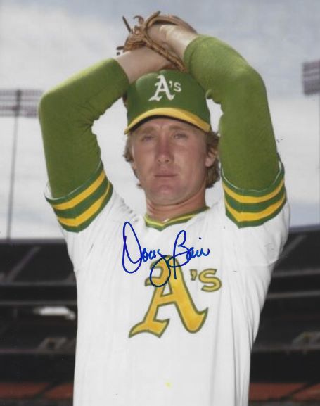 AUTOGRAPHED DOUG BAIR 8x10 Oakland A's Photo