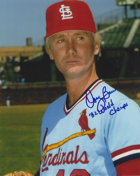 AUTOGRAPHED DOUG BAIR "82 World Champs" 8X10 St. Louis Cardinals Photo