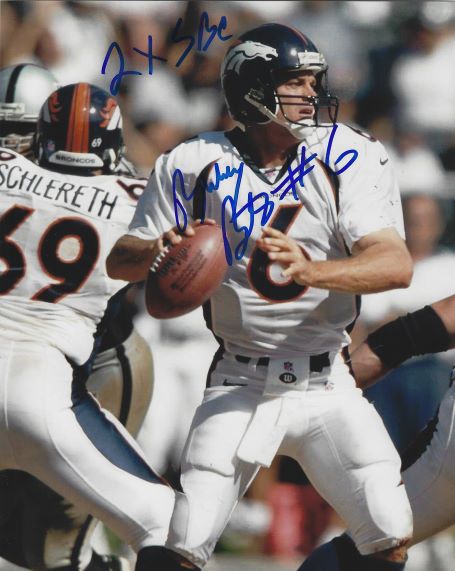 Autographed BUBBY BRISTER "2X SBC" 8x10 Denver Broncos Photo