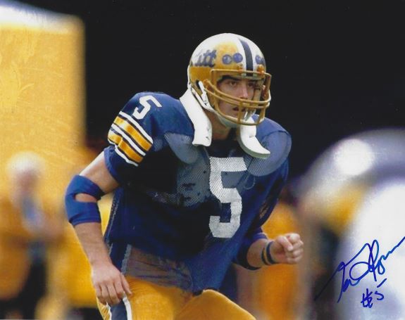 AUTOGRAPHED TOM FLYNN 8X10 Pitt Panthers Photo