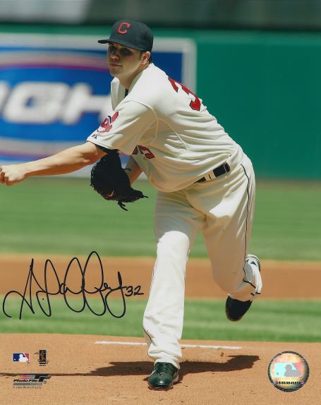 AUTOGRAPHED AARON LAFFEY 8x10 Cleveland Indians Photo