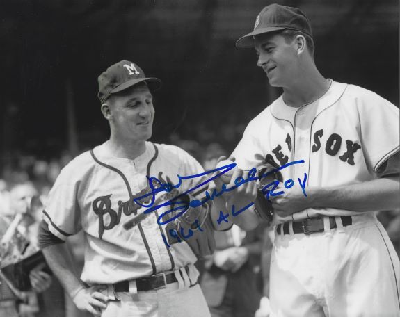 AUTOGRAPHED DON SCHWALL "1961 AL ROY" 8x10 Boston Red Sox Photo