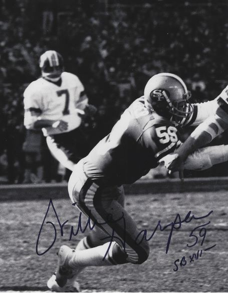 Autographed WILLIE HARPER 8X10 San Francisco 49'ers Photo