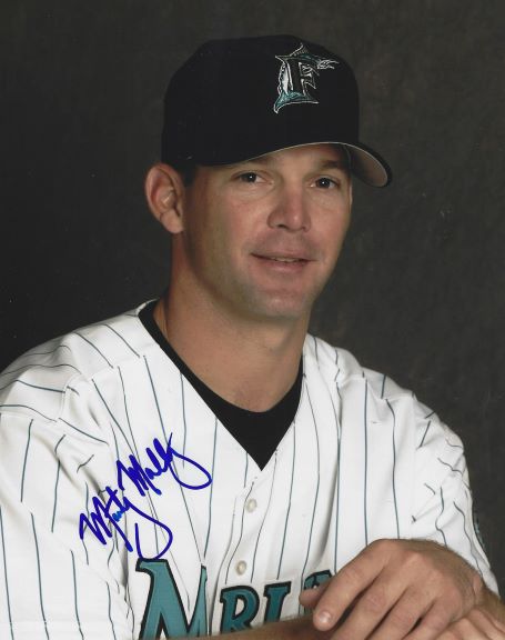 AUTOGRAPHED MARTY MALLOY 8X10 Florida Marlins Photo