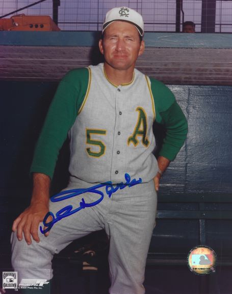 AUTOGRAPHED AL DARK 8x10 Kansas City A's Photo