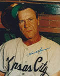 AUTOGRAPHED HANK BAUER 8X10 Kansas City A's Photo