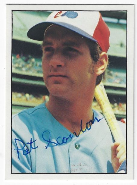 Autographed PAT SCANLON Montreal Expos 1975 SSPC Card