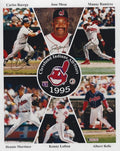 AUTOGRAPHED CARLOS BAERGA, JOSE MESA and MANNY RAMIREZ 8X10 Cleveland Indians Photo