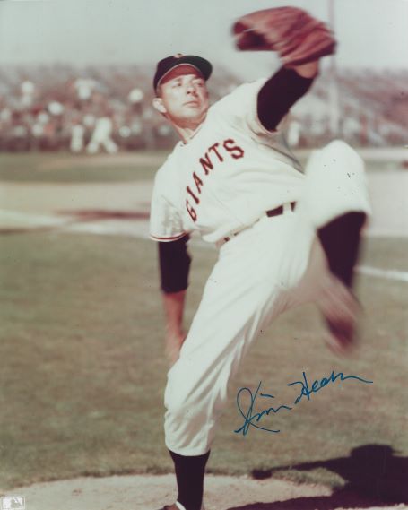 AUTOGRAPHED JIM HEARN 8X10 New York Giants Photo