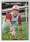 Autographed JACK BALDSCHUN Cinicinnati Reds 1967 Topps Card