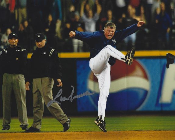 AUTOGRAPHED LOU PINIELLA 8X10 Seattle Mariners photo