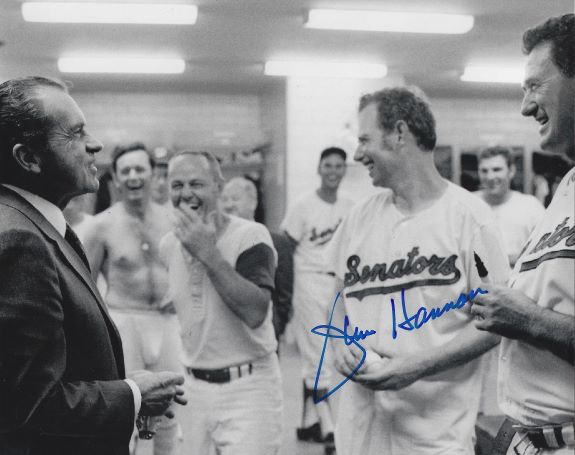 AUTOGRAPHED JIM HANNAN 8x10 Washington Senators Photo