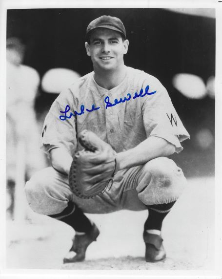 AUTOGRAPHED LUKE SEWELL 8X10 Washington Senators Photo