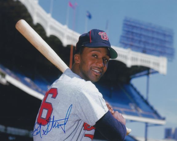 AUTOGRAPHED ED STROUD 8X10 Washington Senators Photo