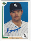 Auotgraphed BARRY JONES Chicago White Sox 1991 Upper Deck Card