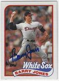 Auotgraphed BARRY JONES Chicago White Sox 1989 Topps Card