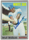 Autographed WALT WILLIAMS Chicago White Sox 1970 Topps Card