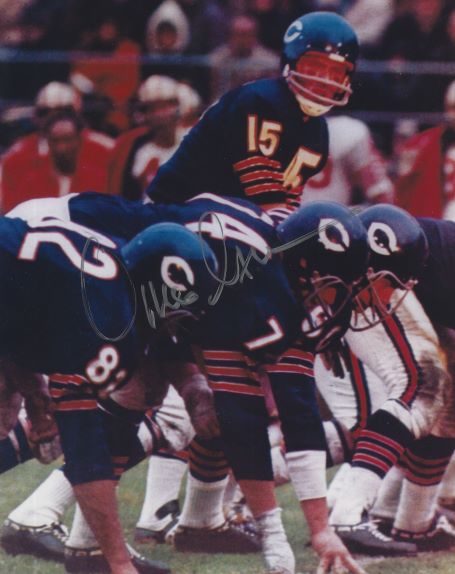 Autographed 8X10  VIRGIL CARTER Chicago Bears Photo