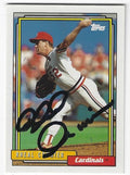 Autographed RHEAL CORMIER St. Louis Cardinals 1992 Topps Card