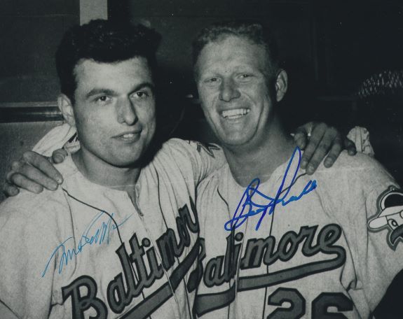 AUTOGRAPHED MILT PAPPAS and BOOG POWELL 8x10 Baltimore Orioles Photo