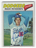 Autographed RICK RHODEN Los Angeles Dodgers 1979 Topps Card