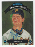 Autographed JAY BELL Pittsburgh Pirates 1992 Donruss Diamond King